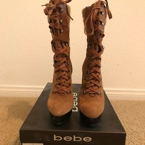 Bebe tan size 7 bootie
